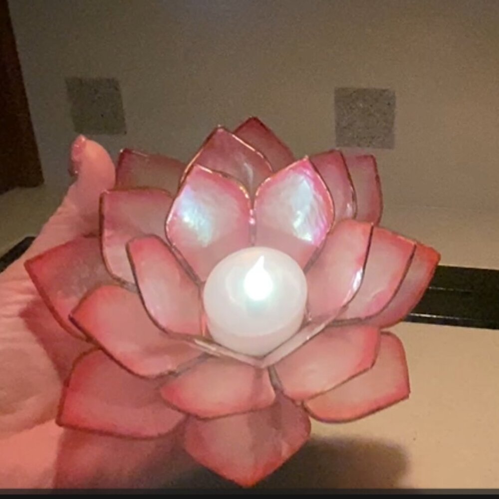 Handmade Capis Shells Candle Holders - Picture 4 of 4